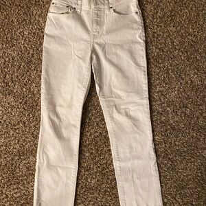 Madewell Women's Cream Straight Leg Jeans